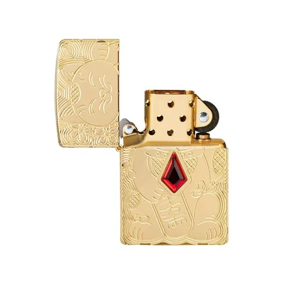 Zippo Lighter 49802 – Lucky Cat Design