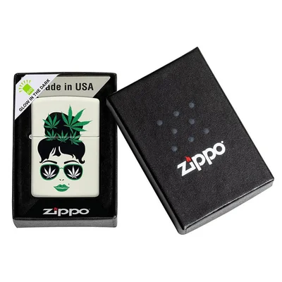 Zippo Lighter 49837 – Cannabis Design