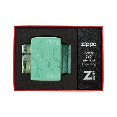 Zippo Запалка 46313 - Cannabis THC Design