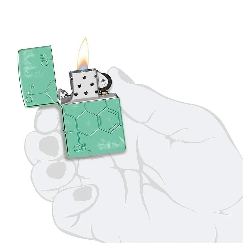 Zippo Запалка 46313 - Cannabis THC Design