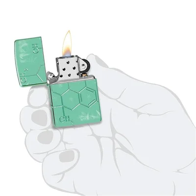 Zippo Запалка 46313 - Cannabis THC Design