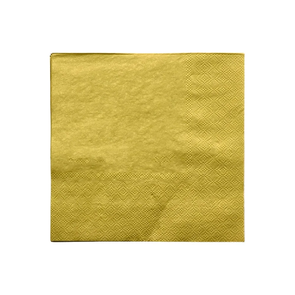 Festa Napkins, gold, 12 pcs