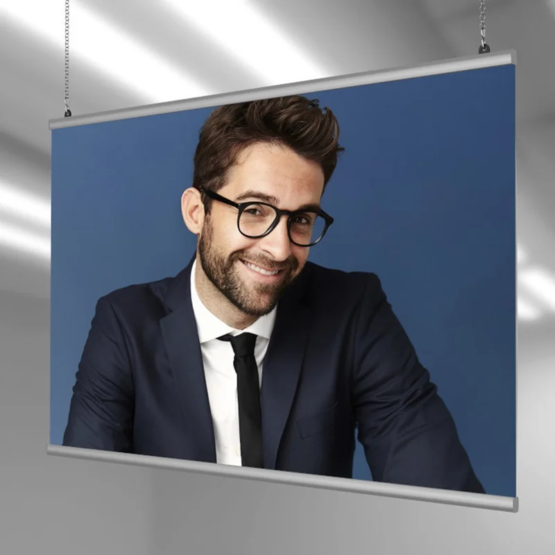 Poster rail Twin, 100 cm, 2 pcs