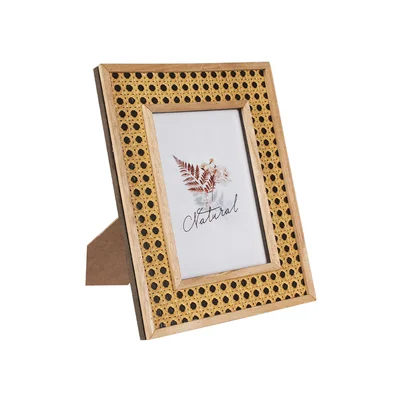 Splendid Photo frame Malaka, rattan, 21 x 26 cm