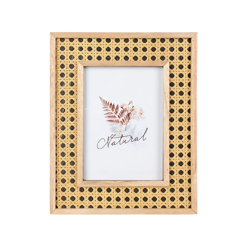 Splendid Photo frame Malaka, rattan, 21 x 26 cm