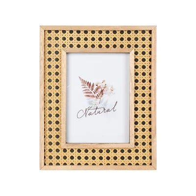 Splendid Photo frame Malaka, rattan, 21 x 26 cm