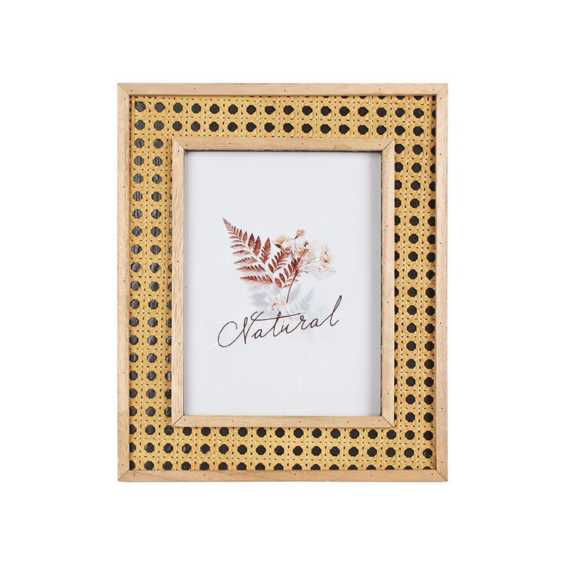 Splendid Photo frame Malaka, rattan, 23 x 28 cm