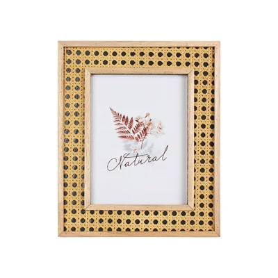 Splendid Photo frame Malaka, rattan, 23 x 28 cm