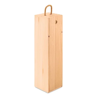 Wine box Vinbox, wooden, with handle, 9.5 x 9.5 x 34.5 cm