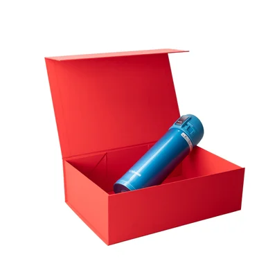 Office 1 Box Natural, magnetic closure, foldable, 28 x 20 x 9 cm, red