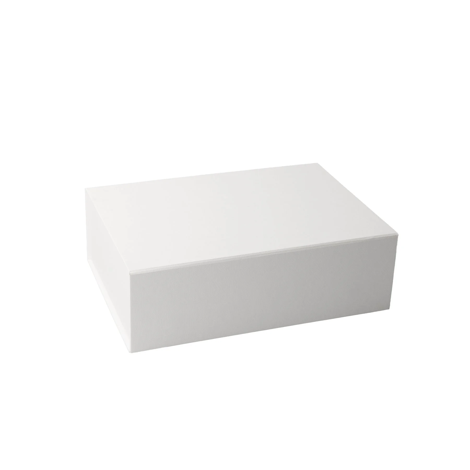 Office 1 Кутия Natural, с магнитно затваряне, сгъваема, 33 х 25 х 12 cm, бяла