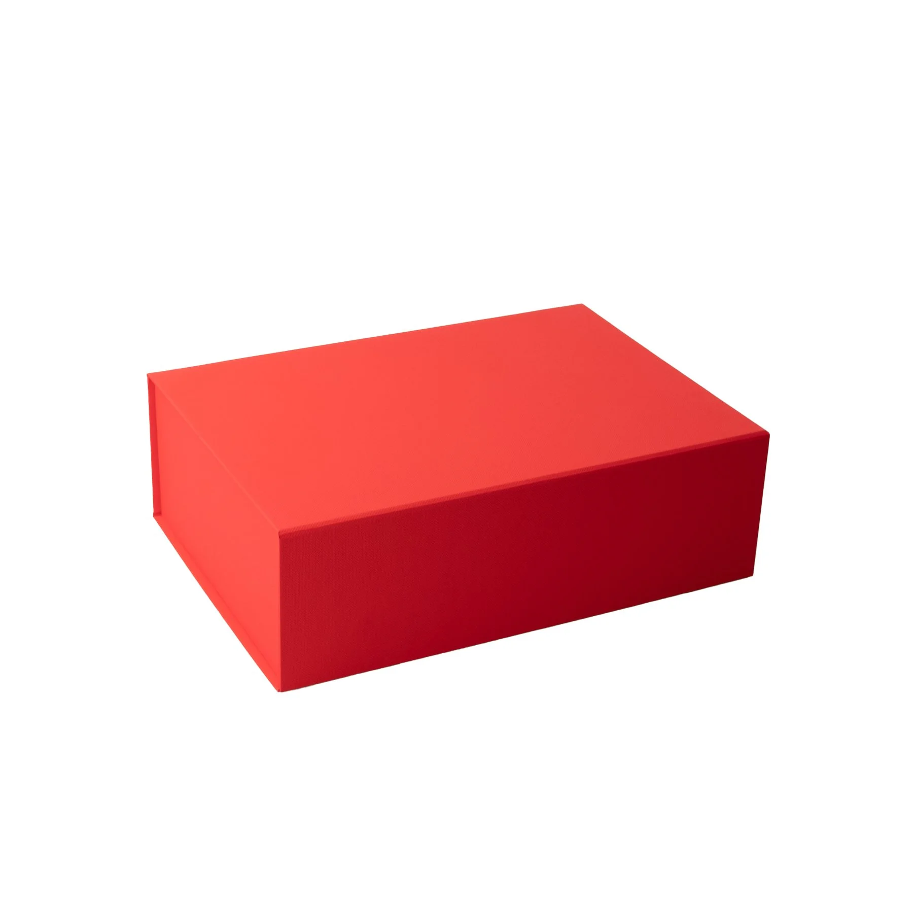 Office 1 Box Natural, with magnetic closure, foldable, 33 x 25 x 12 cm, red