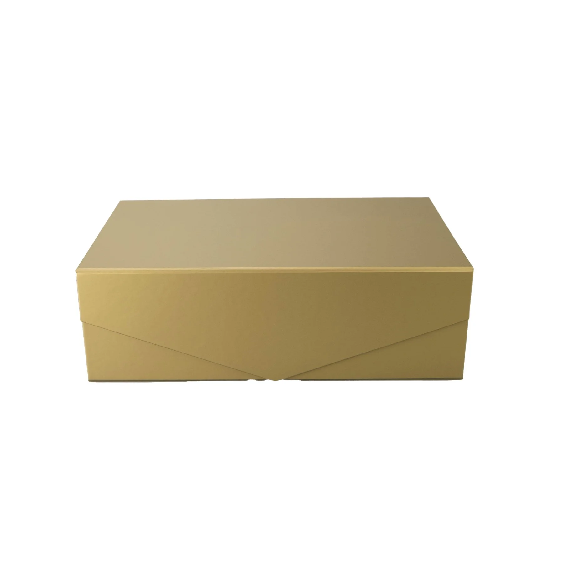 Office 1 Matt box, with magnetic closure, foldable, 35 ? 23 ? 10 cm, gold
