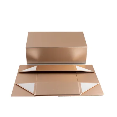 Office 1 Colorful box, magnetic closure, foldable, 35 x 20.5 x 11.3 cm, dusty pink