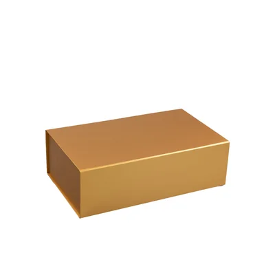 Office 1 Box Colorful, with magnetic closure, foldable, 35 x 20.5 x 11.3 cm, gold