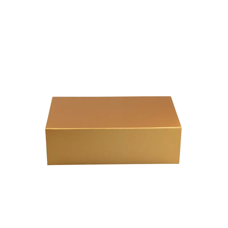 Office 1 Box Colorful, with magnetic closure, foldable, 35 x 20.5 x 11.3 cm, gold