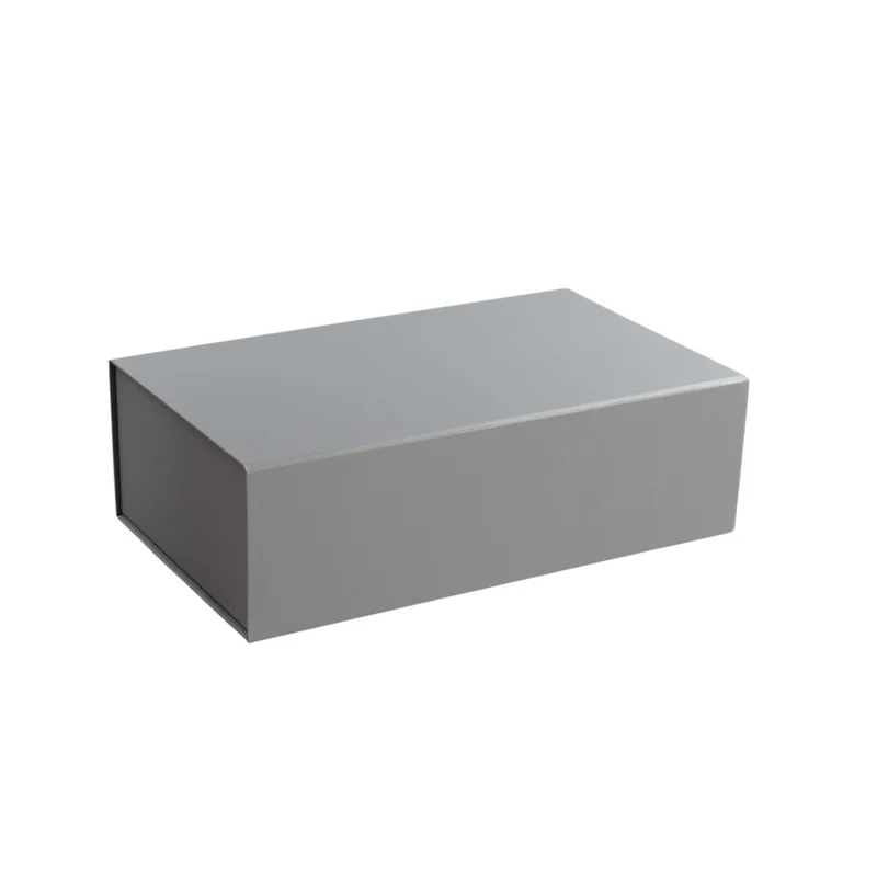 Office 1 Кутия Colorful, с магнитно затваряне, сгъваема, 35 х 20.5 х 11.3 cm, сива