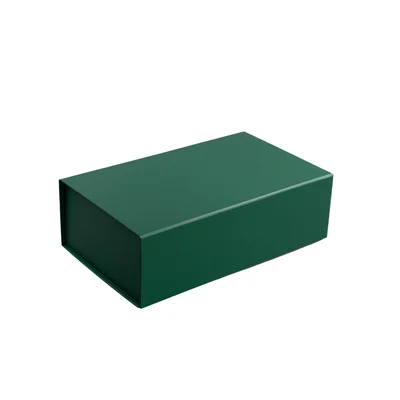 Office 1 Кутия Colorful, с магнитно затваряне, сгъваема, 35 х 20.5 х 11.3 cm, тъмнозелена