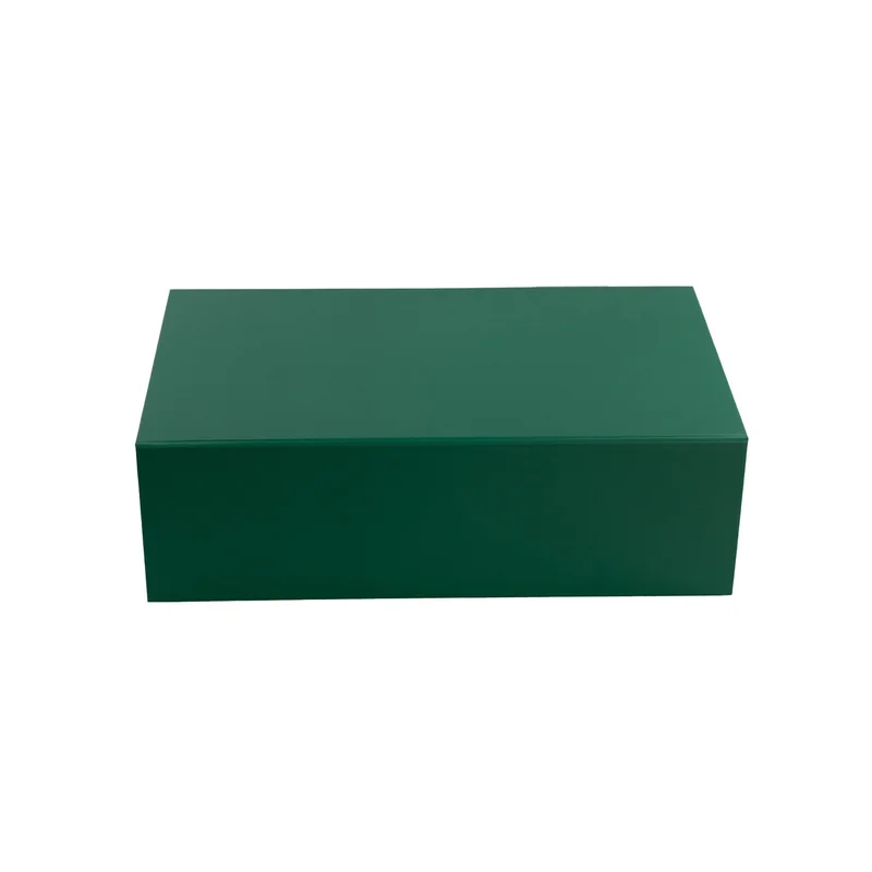 Office 1 Кутия Colorful, с магнитно затваряне, сгъваема, 35 х 20.5 х 11.3 cm, тъмнозелена