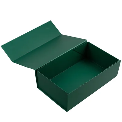 Office 1 Кутия Colorful, с магнитно затваряне, сгъваема, 35 х 20.5 х 11.3 cm, тъмнозелена