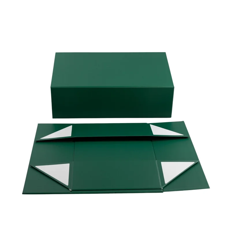 Office 1 Кутия Colorful, с магнитно затваряне, сгъваема, 35 х 20.5 х 11.3 cm, тъмнозелена