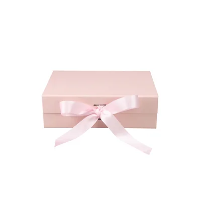 Office 1 Кутия Gift Box, с магнитно затваряне, сгъваема, 26 х 23 х 9.5 cm, розова