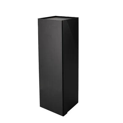 Office 1 Wine Box, with magnetic closure, foldable, 33 x 11 x 10.8 cm, corner glued, black
