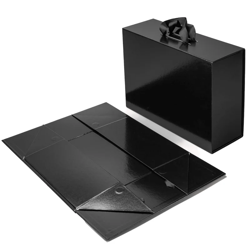 Office 1 Кутия Handle, сгъваема, 38 х 28 х 13.5 cm, с дръжки, черна