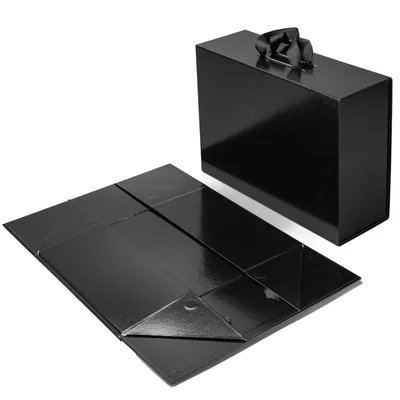 Office 1 Кутия Handle, сгъваема, 38 х 28 х 13.5 cm, с дръжки, черна