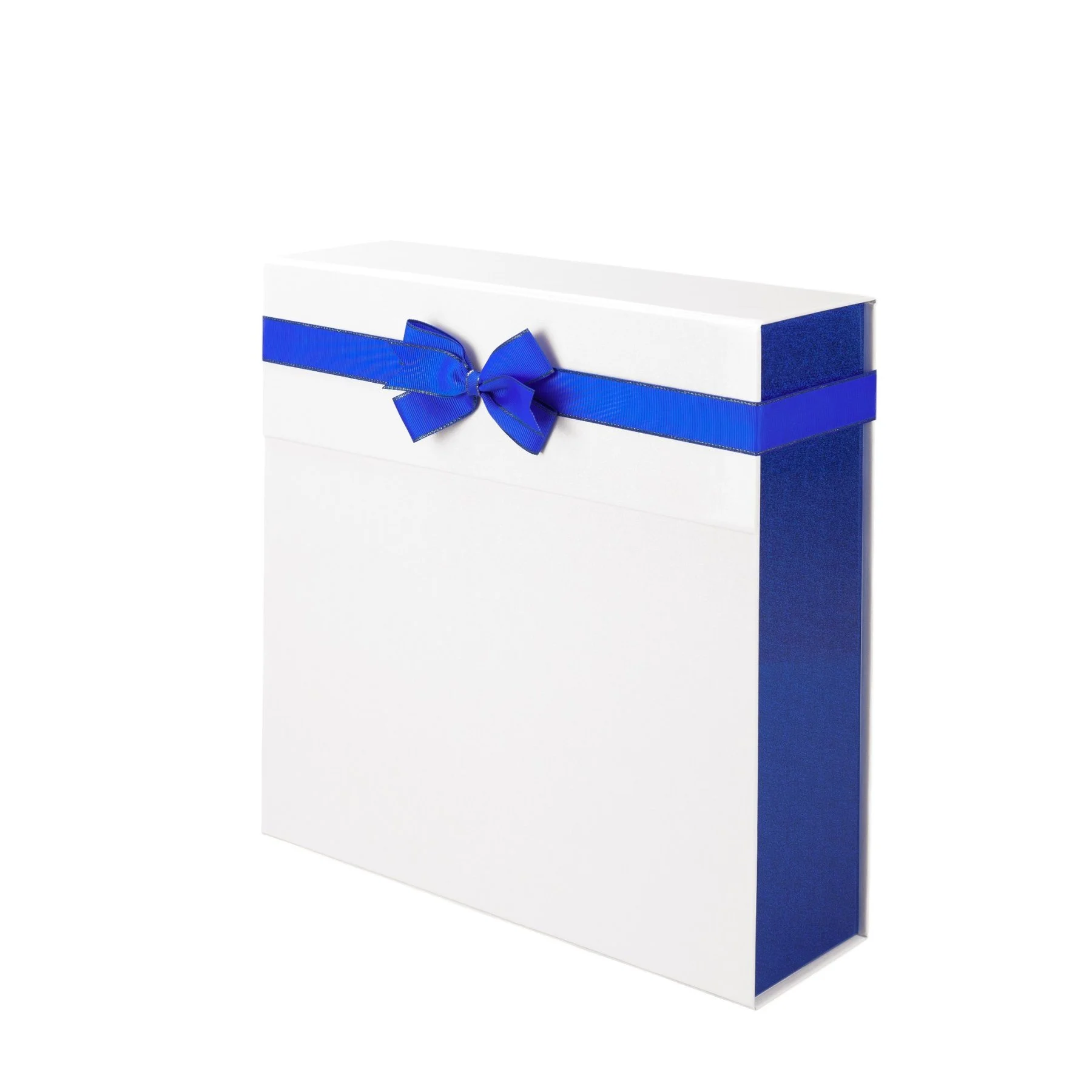 Office 1 Pearl box, foldable, 32 x 32 x 10 cm, white-blue