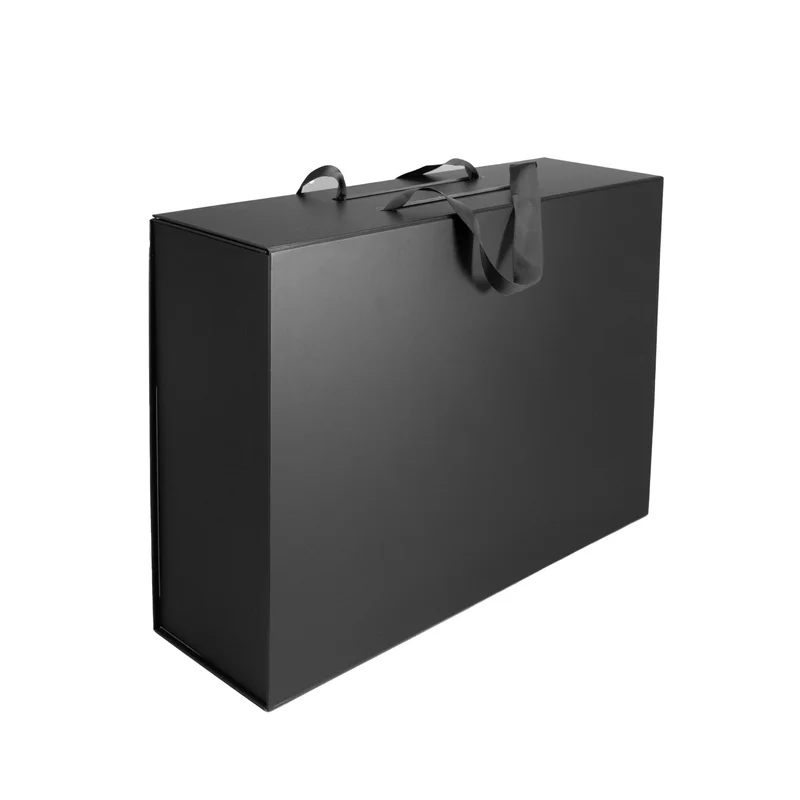 Office 1 Box Handle XXXL, foldable, 48 x 35 x 15 cm, black
