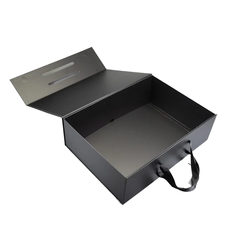 Office 1 Box Handle XXXL, foldable, 48 x 35 x 15 cm, black