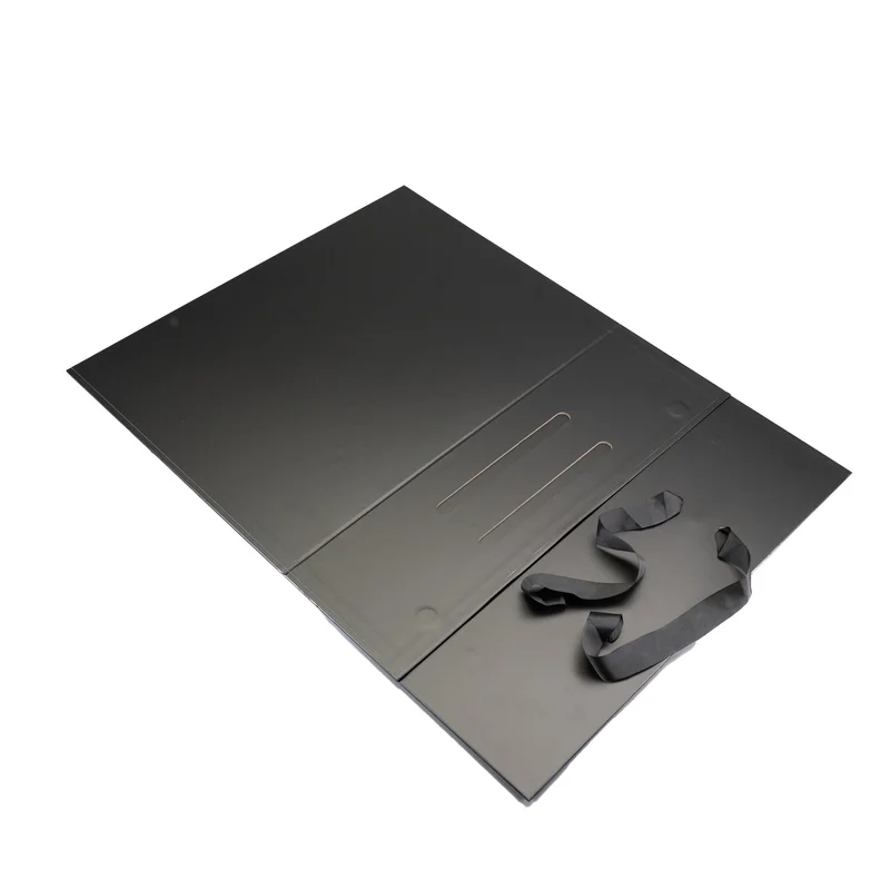 Office 1 Box Handle XXXL, foldable, 48 x 35 x 15 cm, black