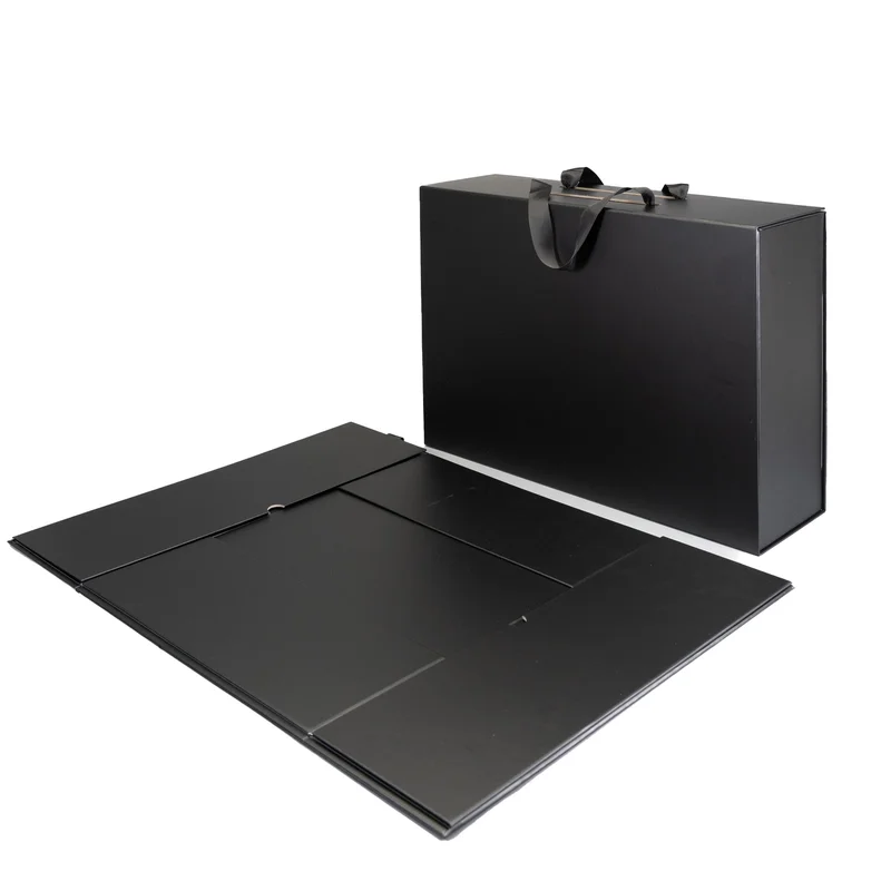 Office 1 Box Handle XXXL, foldable, 48 x 35 x 15 cm, black