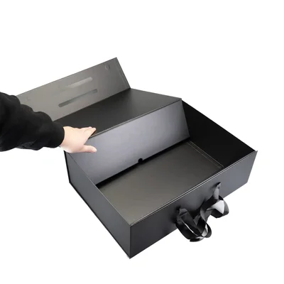 Office 1 Box Handle XXXL, foldable, 48 x 35 x 15 cm, black