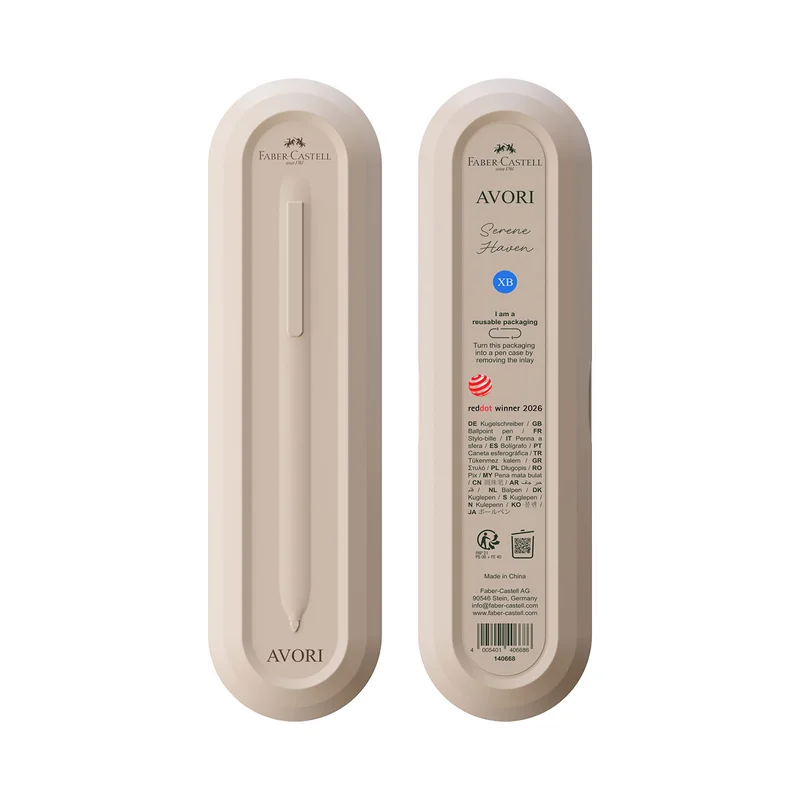 FABER-CASTELL AVORI XB BALLPOINT PEN WARM LIGHT BEIGE