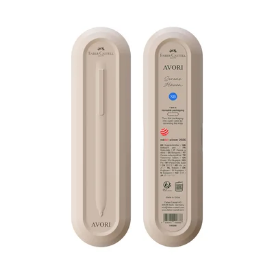 FABER-CASTELL AVORI XB BALLPOINT PEN WARM LIGHT BEIGE