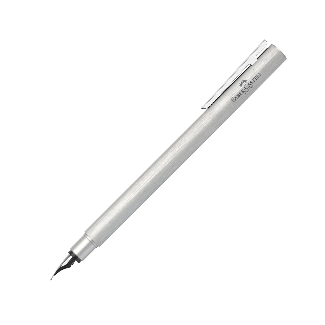 Faber-Castell Писалка Neo, M, сребърен блясък