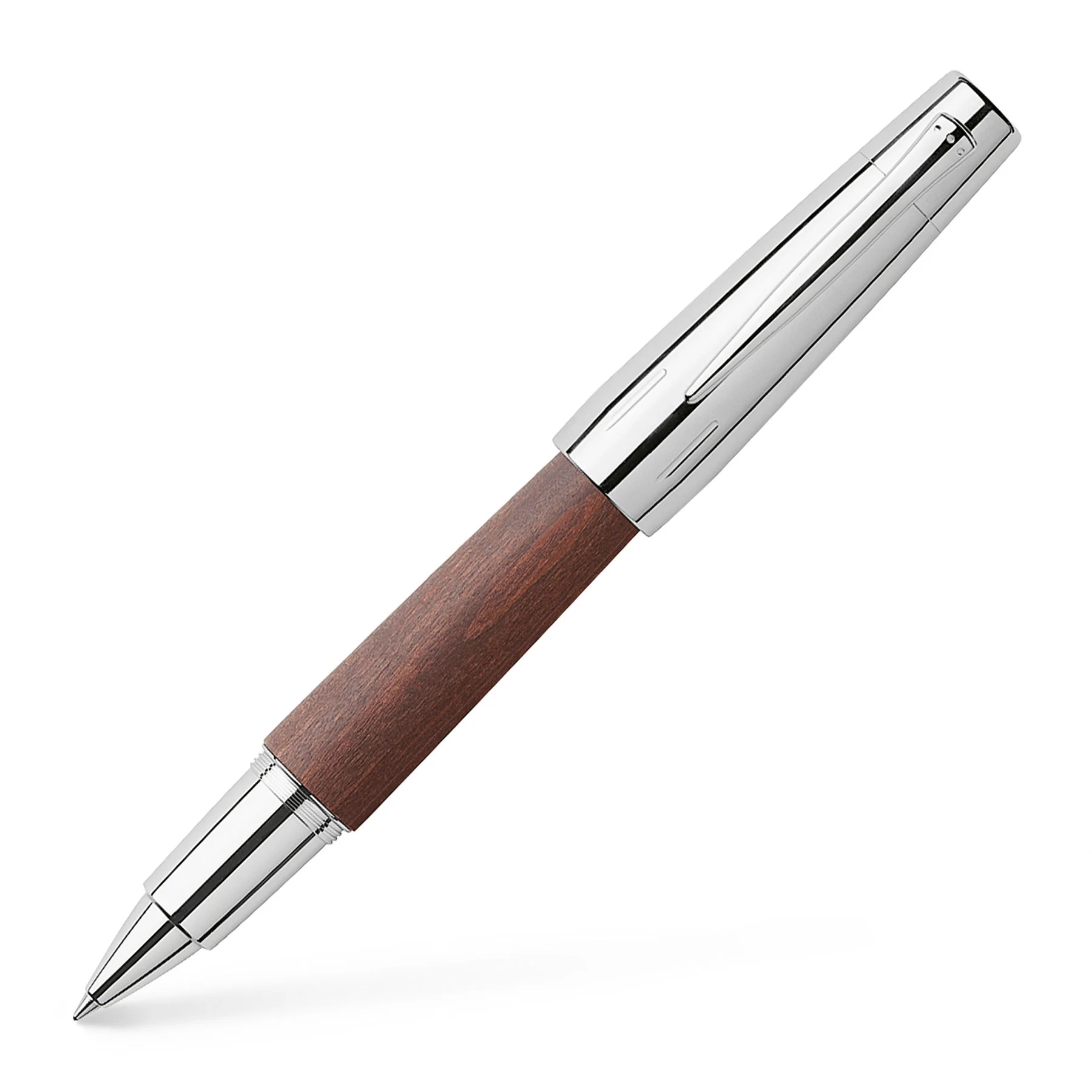Faber-Castell Rollerball E-motion, dark brown wood