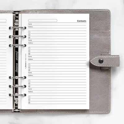 Filofax Organizer Refill, A5, names, addresses & phones