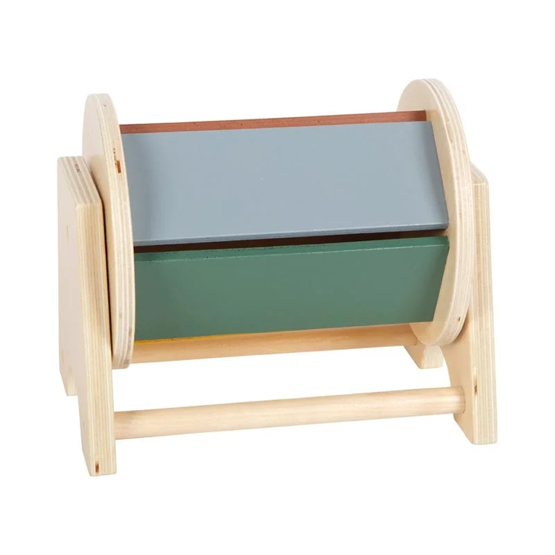 Small Foot Montessori Drum, rotating, wooden