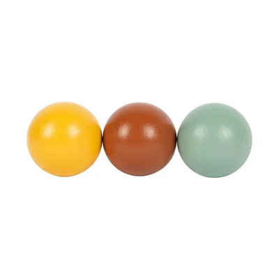 Small Foot Montessori Box, wooden, with colored balls