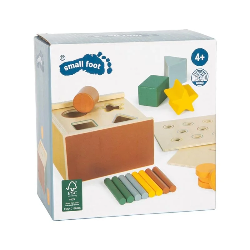 Small Foot Montessori Sorter, with geometric figures