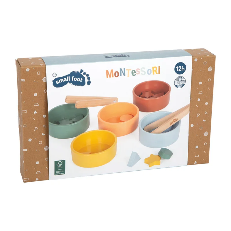 SMALL FOOT MONTESSORI SORTING GAME WITH TWEEZERS