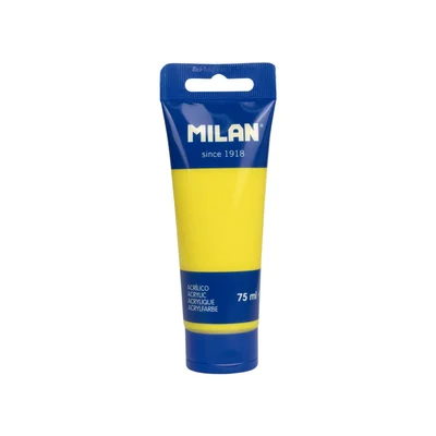 Milan Acrylic paint, yellow, 75 ml