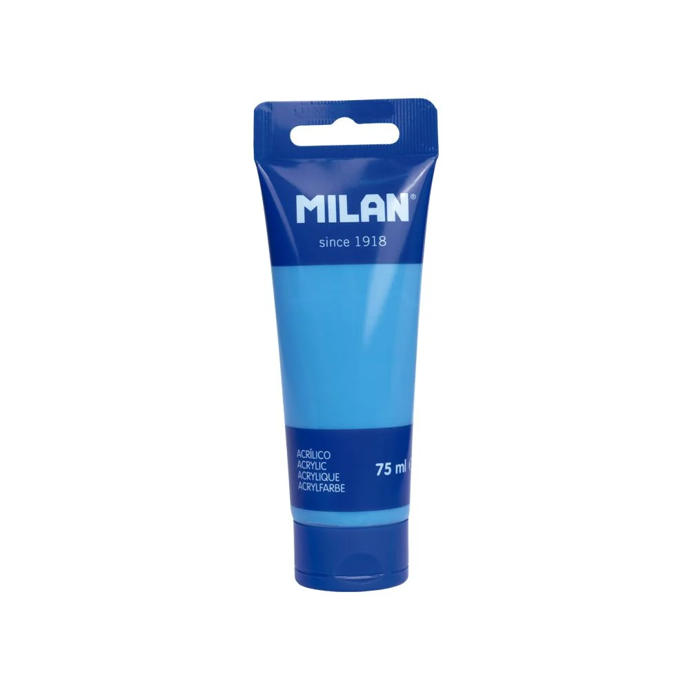 Milan Acrylic paint, cyan, 75 ml