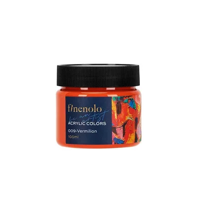 Deli Acrylic Paint Finenolo, jar, 100 ml, vermilion