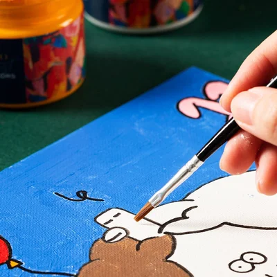 Deli Acrylic Paint Finenolo, jar, 100 ml, vermilion