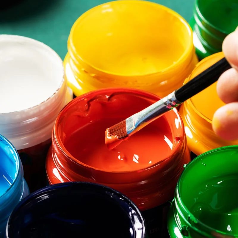 Deli Acrylic Paint Finenolo, jar 100 ml, orange