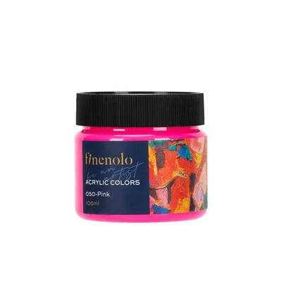 Deli Acrylic Paint Finenolo, Jar, 100 ml, Pink